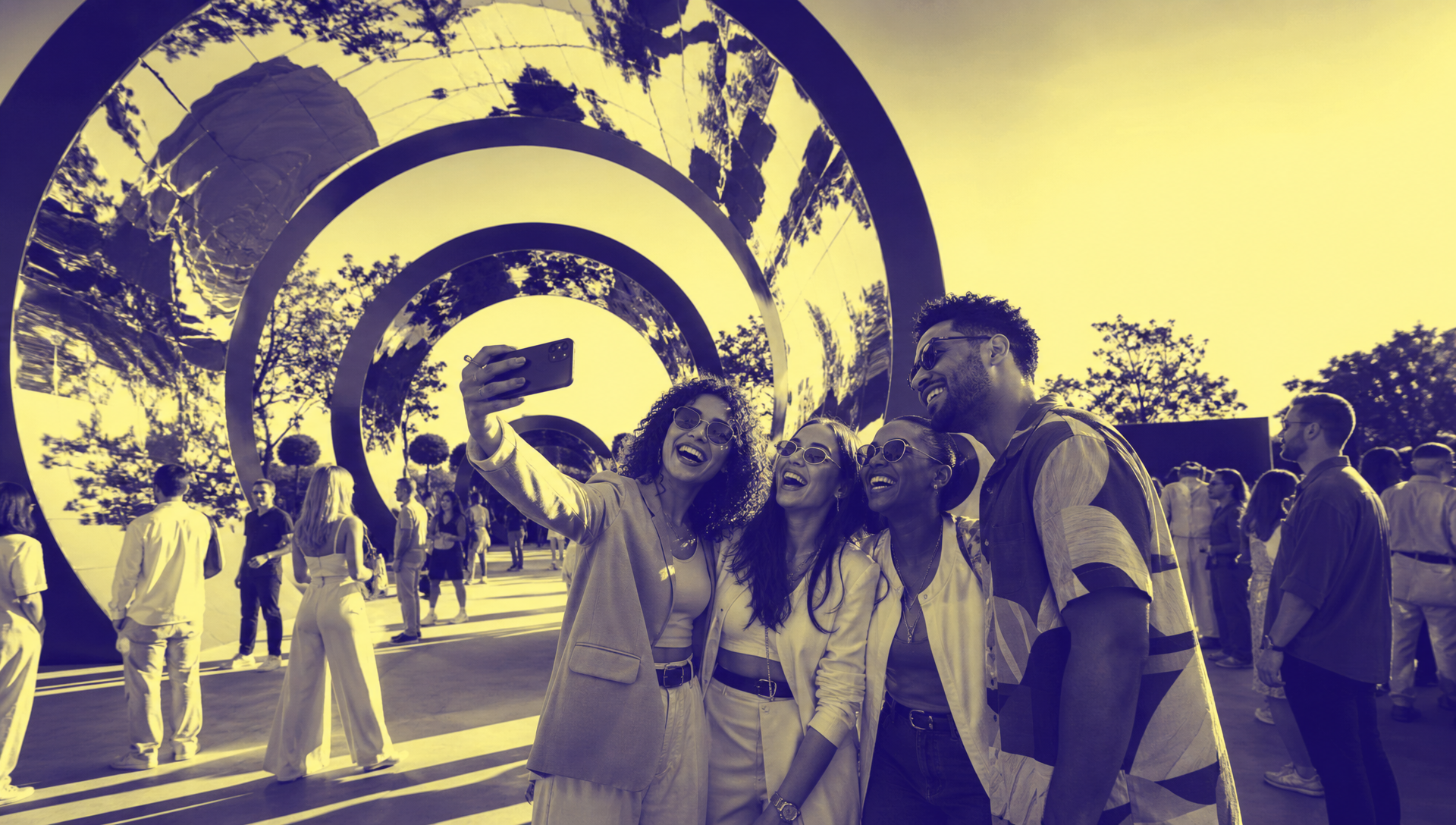 Audience becoming part of a Chaos Theory brand activation