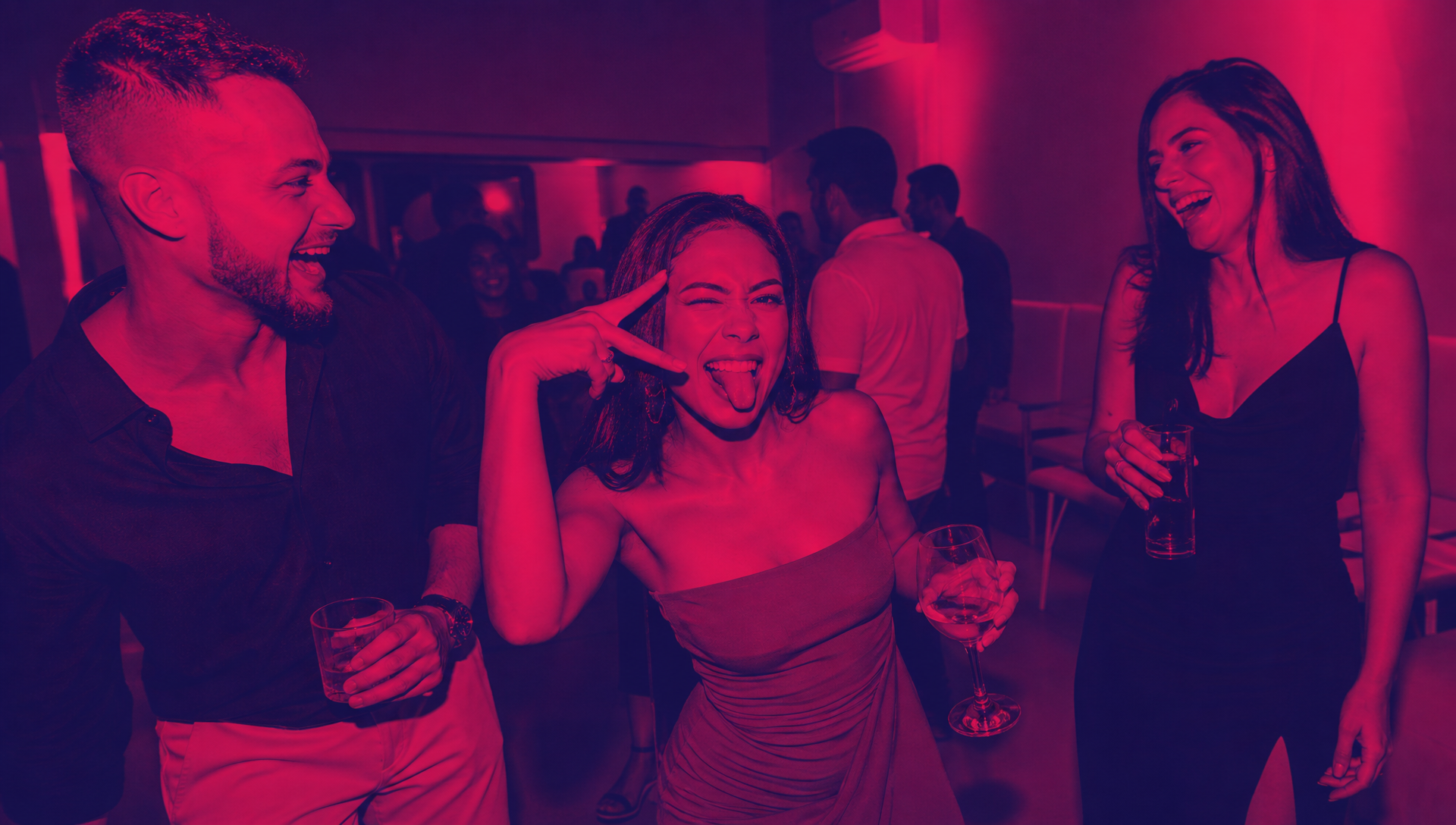 Guests caught being themselves at a Chaos Theory event